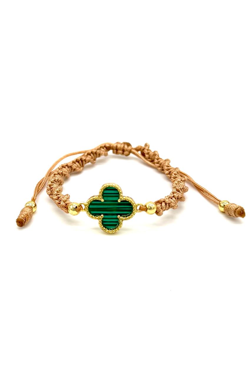 PULSERA TRÉBOL RODIO