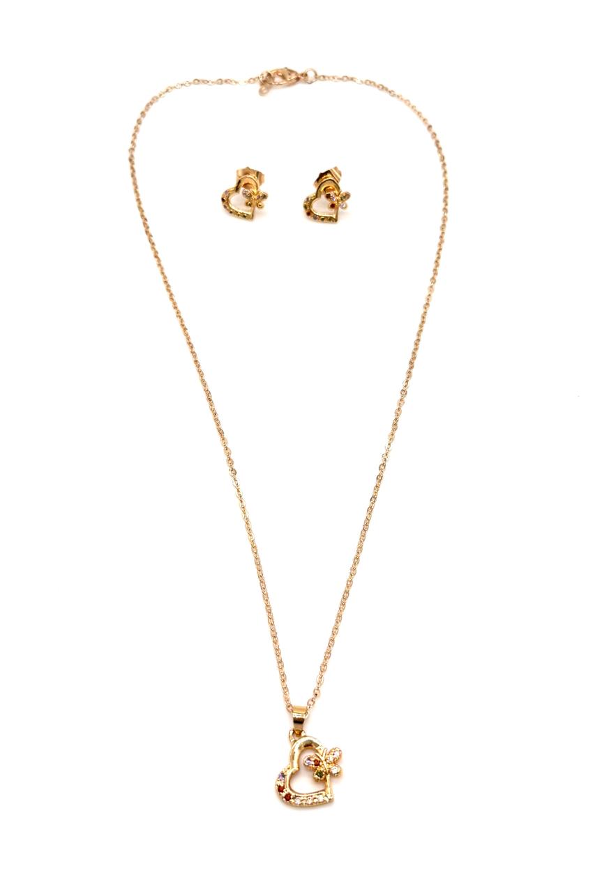 JUEGO ORO ROSA CORAZÓN