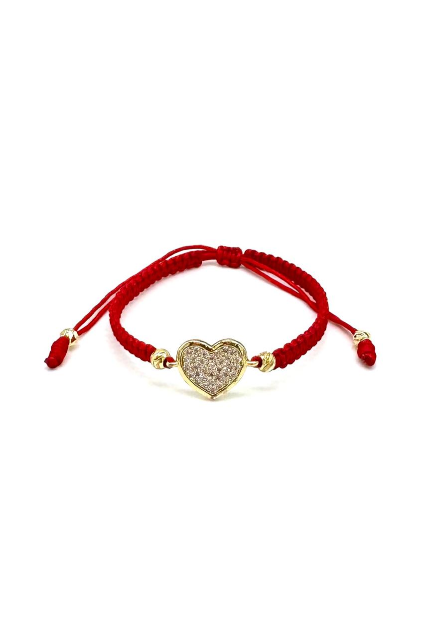 PULSERA CORAZÓN RODINADO