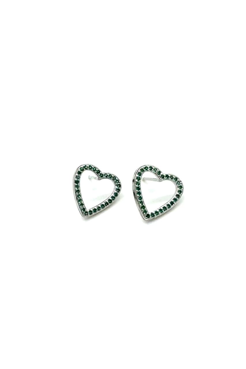 ARETES CORAZÓN RODIO