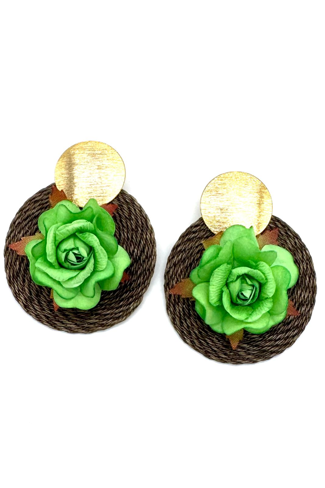 ARETES BRONCE ORO FIQUE