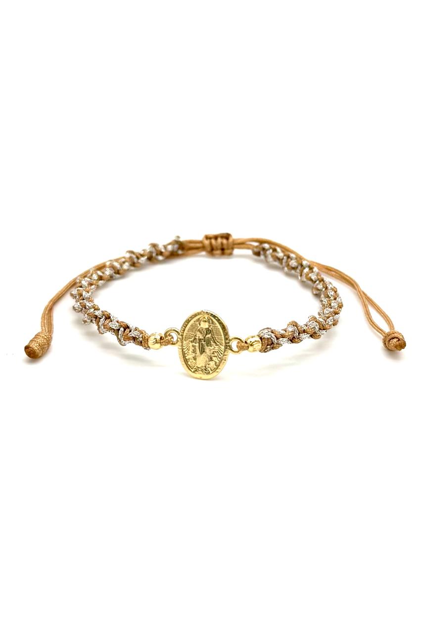 PULSERA MILAGROSA ORO LAMINADO 18K