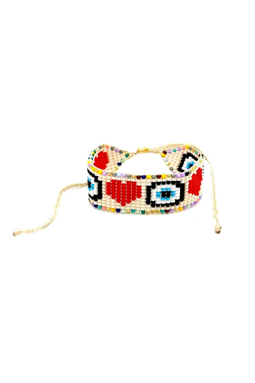 PULSERA CORAZÓN OJO TURCO