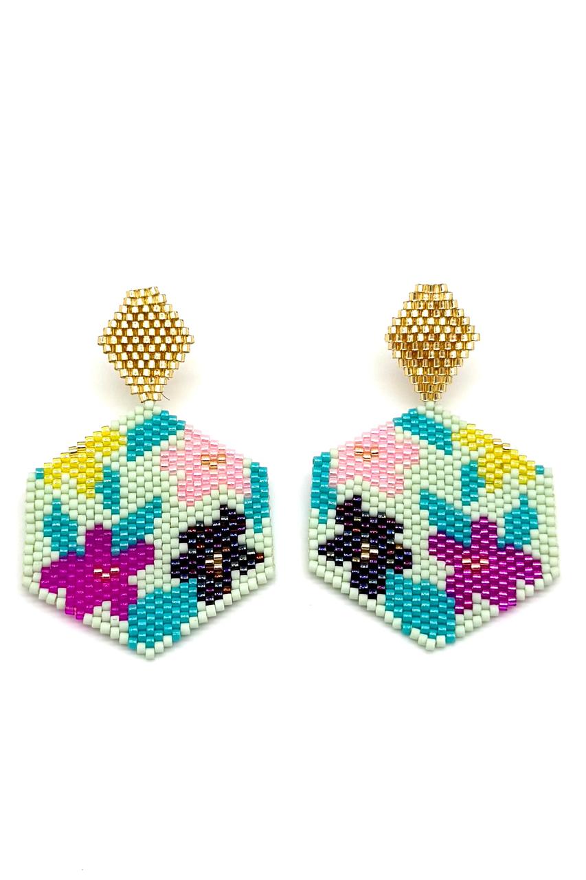 ARETES FLOR MIYUKI