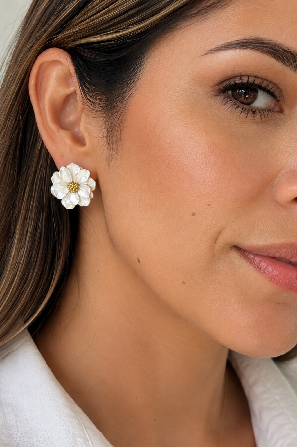 ARETES RESINA FLOR