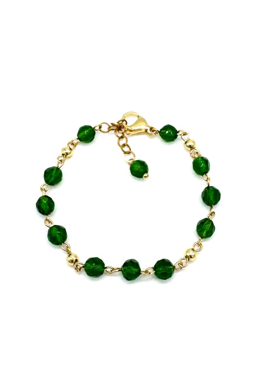 PULSERA CRISTAL VERDE