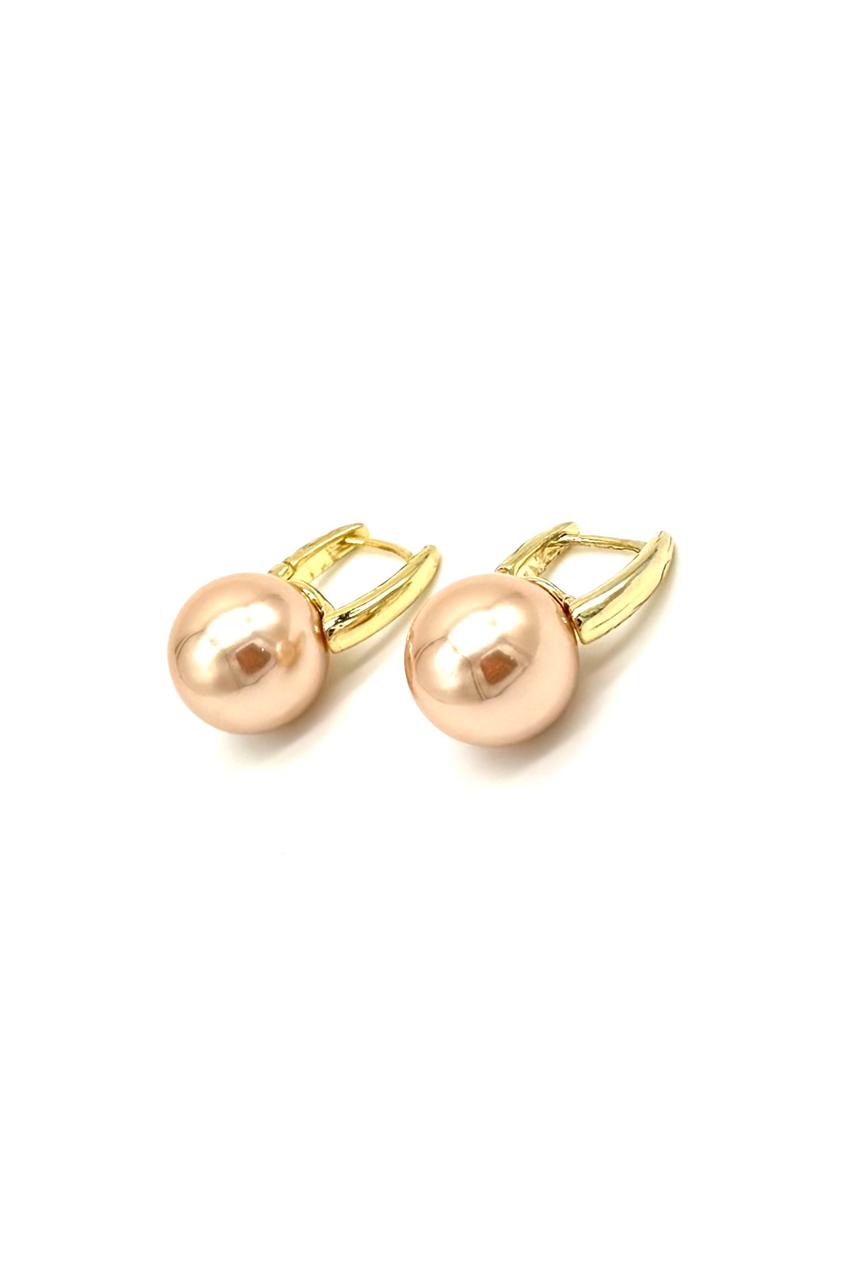 ARETES PERLA PALO DE ROSA