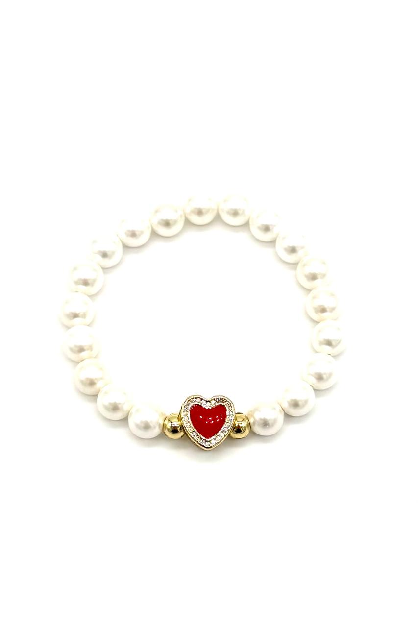 PULSERA CORAZÓN CHARMS