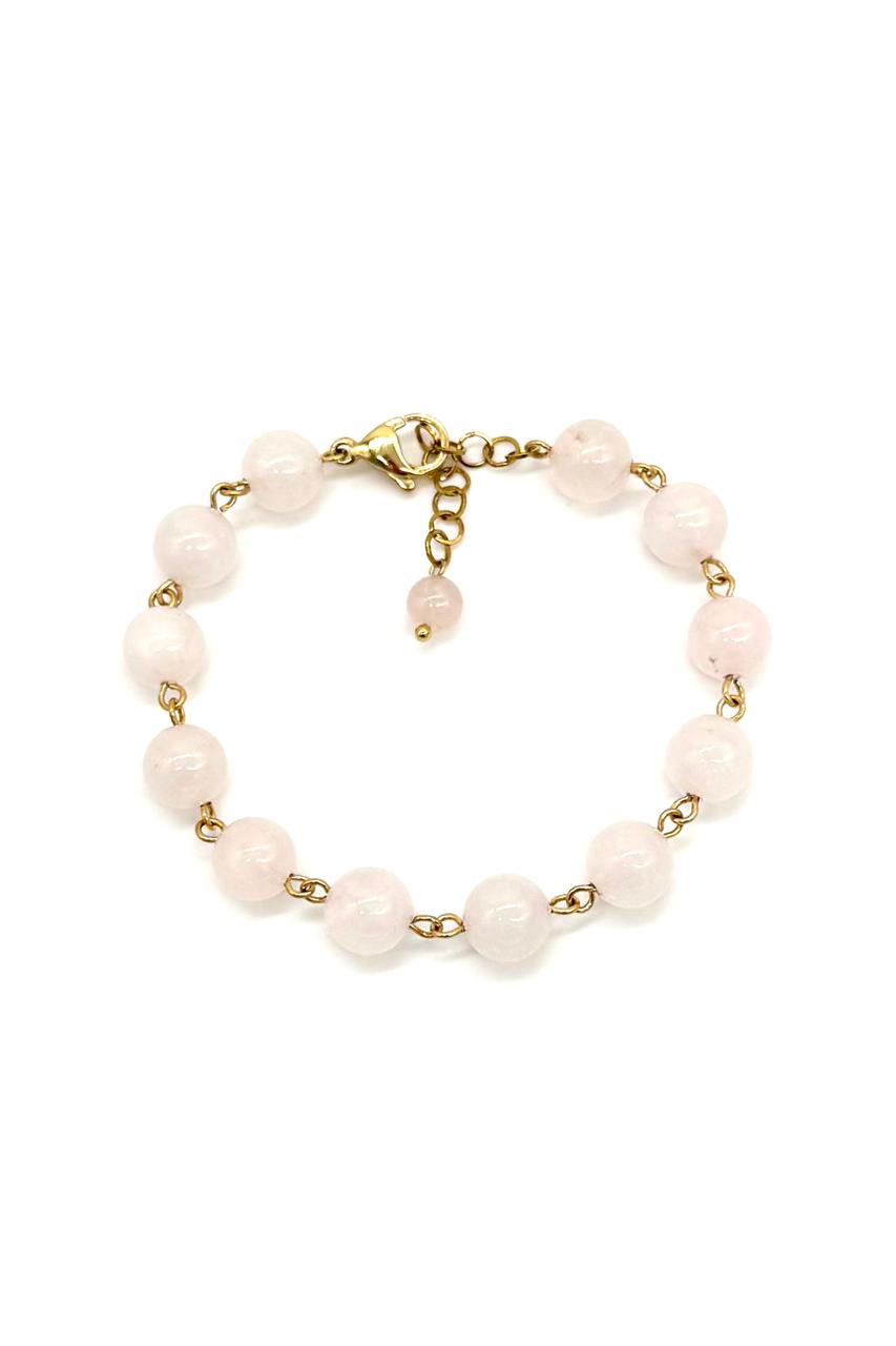 PULSERA CUARZO ROSADO