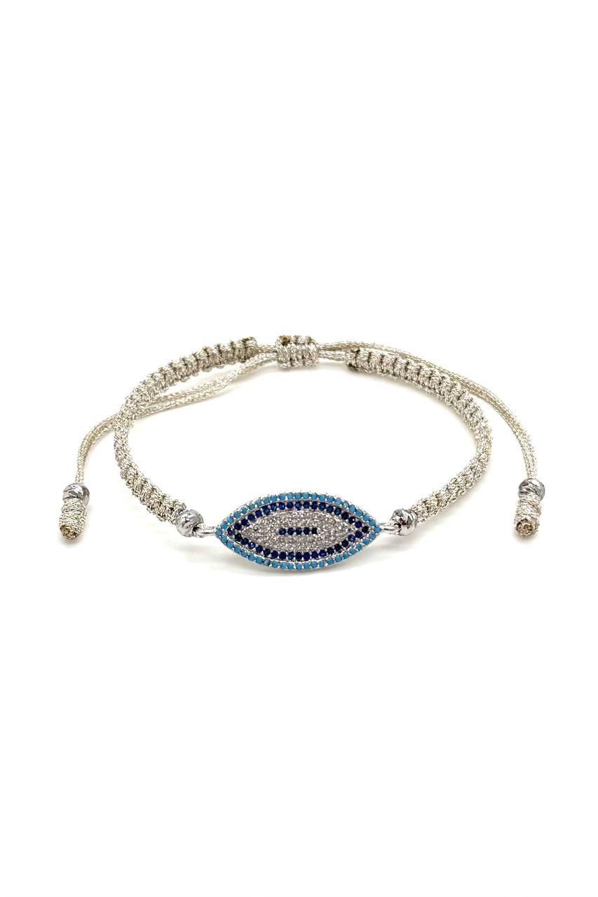 PULSERA OJO TURCO METALIZADA