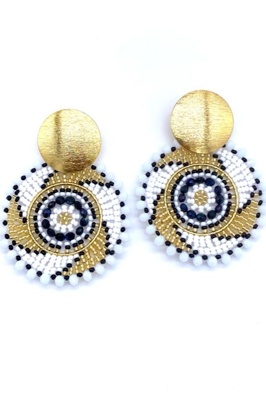 ARETES CARACOL BRONCE ORO