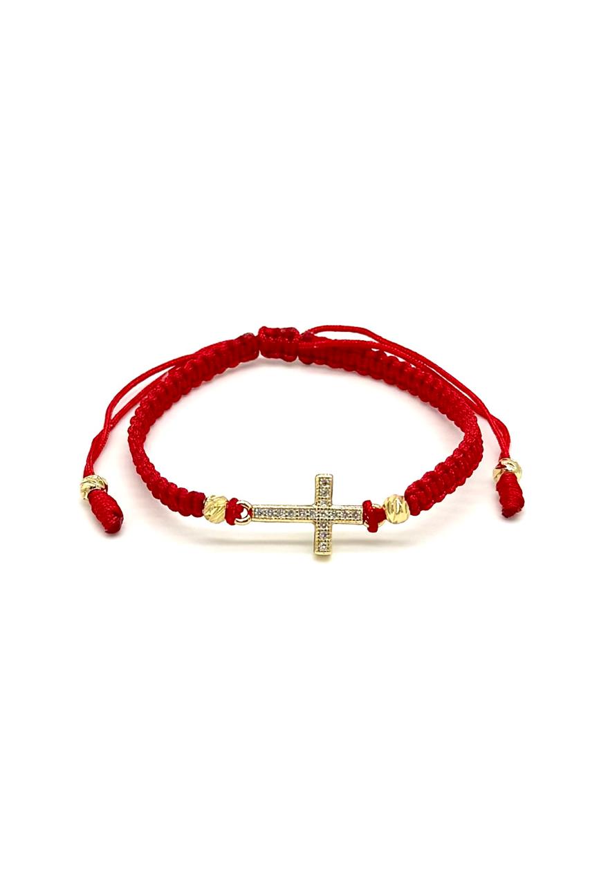 PULSERA CRUZ MICRO ZIRCÓN