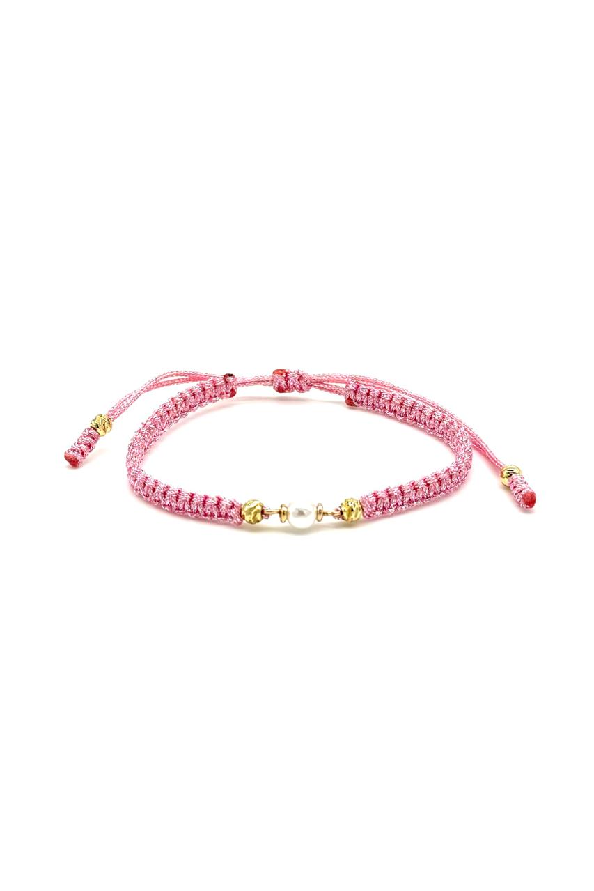 PULSERA PERLA METALIZADA