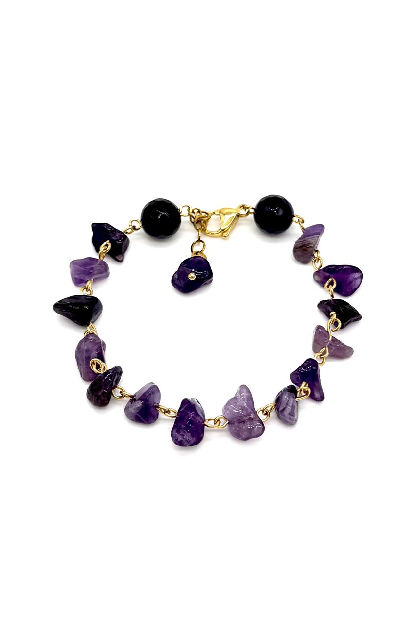PULSERA AMATISTA ALAMBRISMO