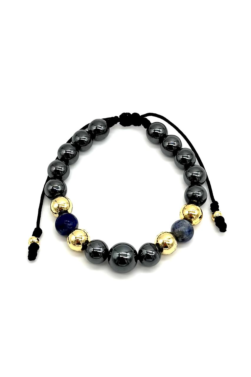 PULSERA LAPISLÁZULI RODIO