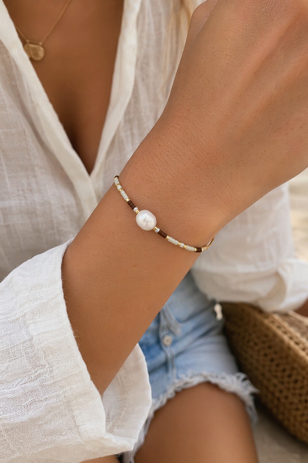 PULSERA MIYUKI PERLA CULTIVADA