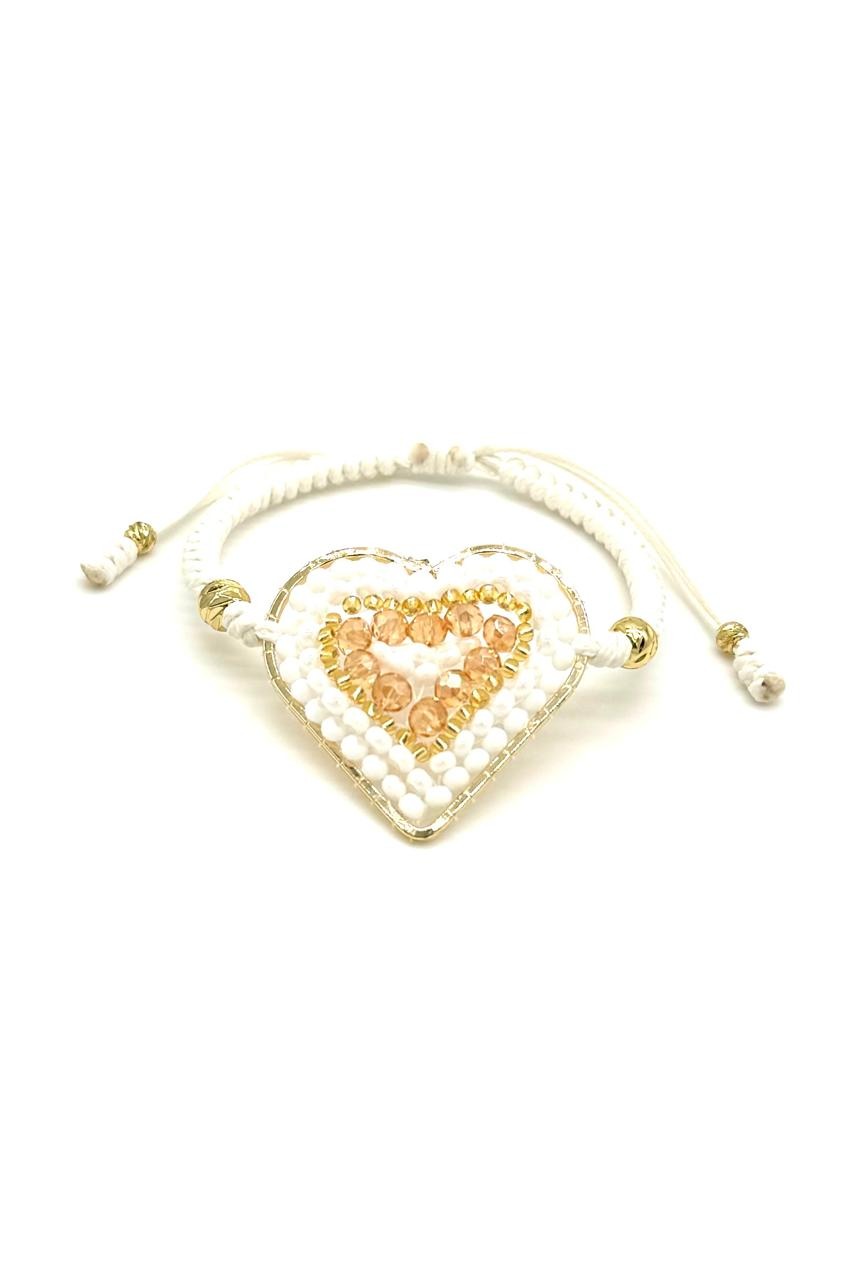 PULSERA CORAZÓN CRISTAL