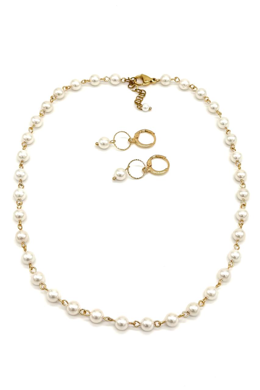 COLLAR PERLA POLVO DE NÁCAR