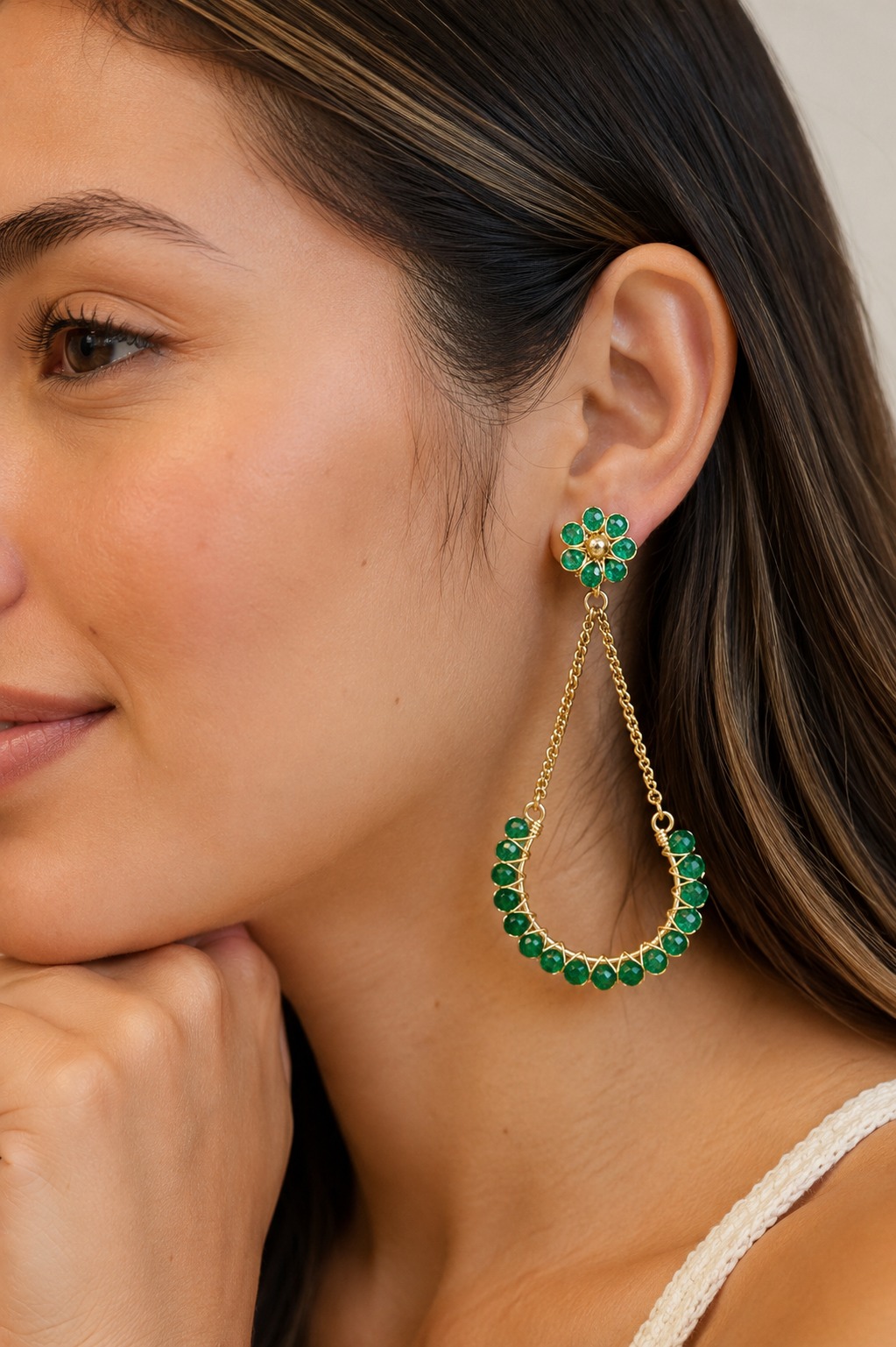 ARETES ALAMBRISMO LÁMPARA