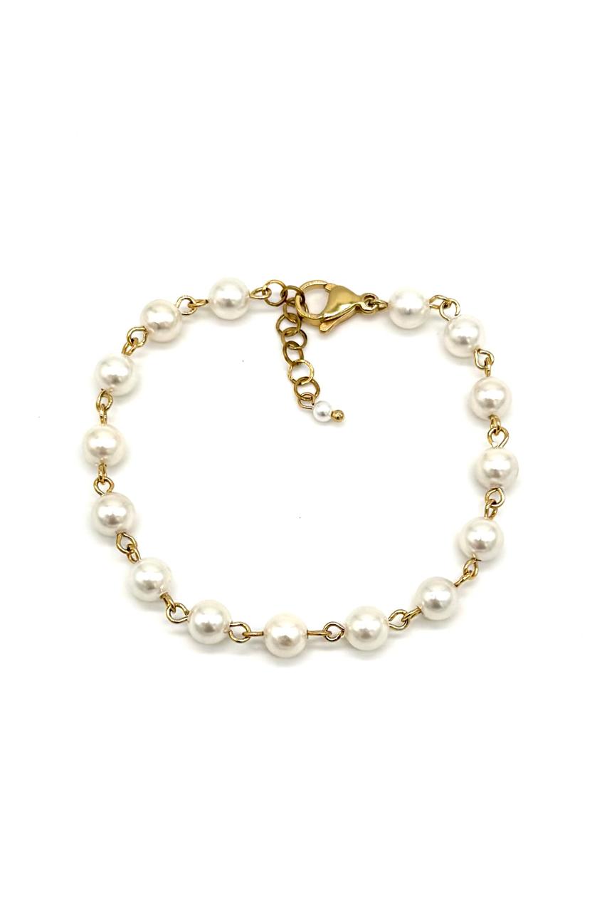PULSERA PERLA POLVO NÁCAR