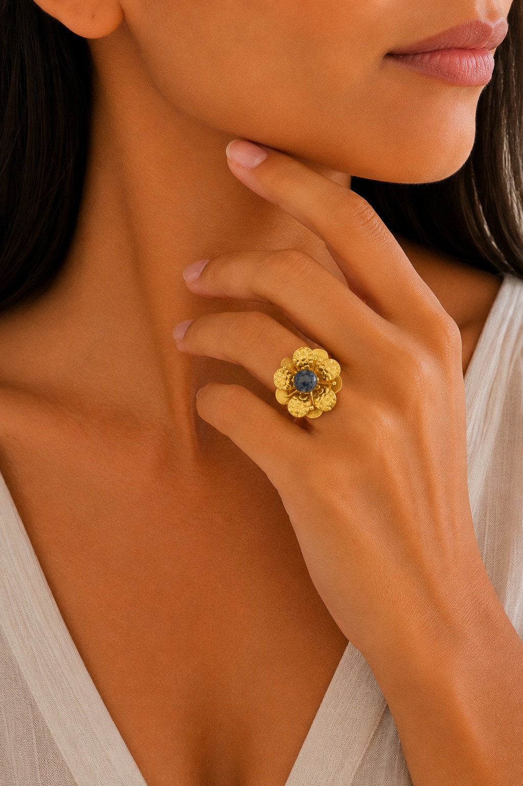 ANILLO BRONCE ORO SODALITA