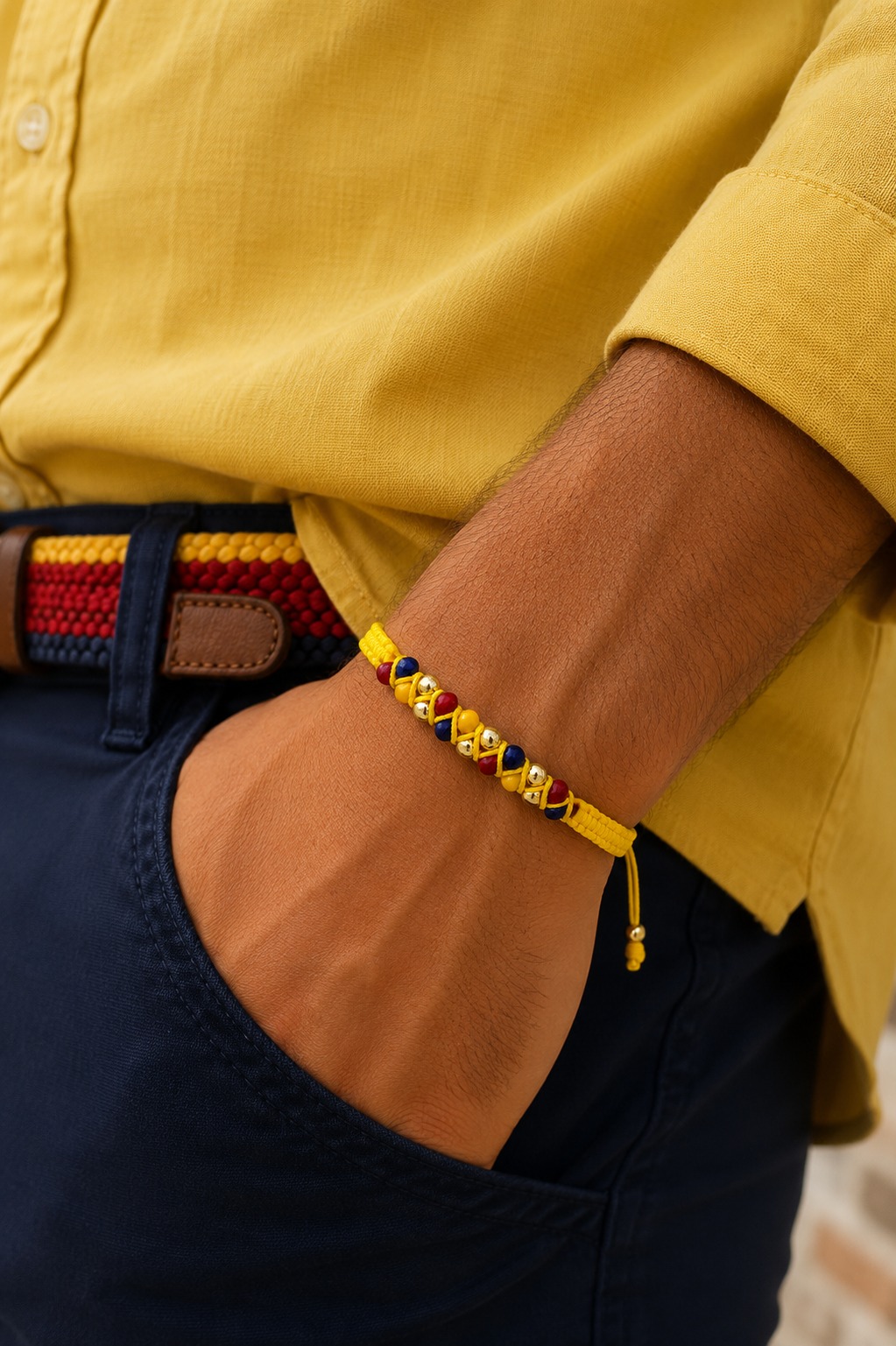 PULSERAS COLOMBIA TRICOLOR