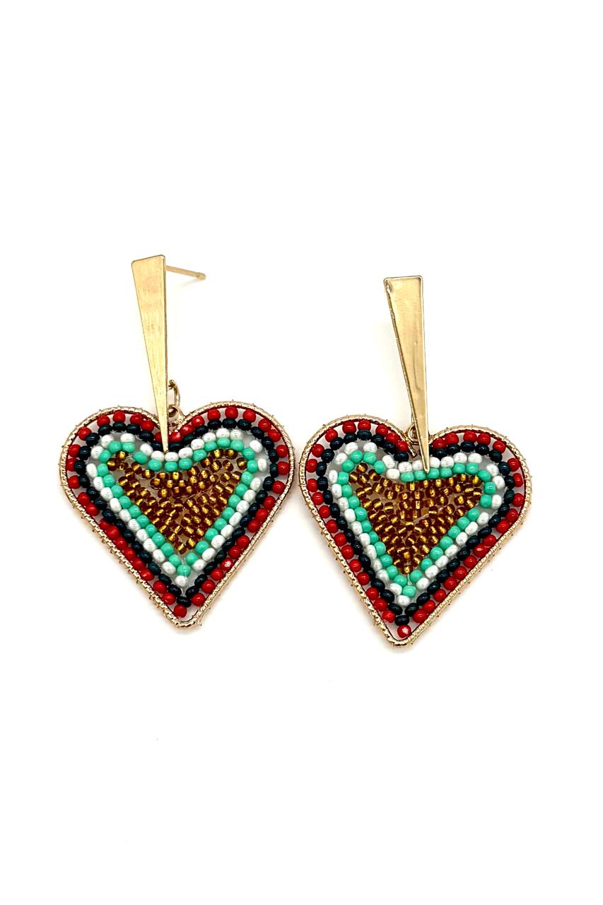 ARETES CORAZÓN PEYOTE