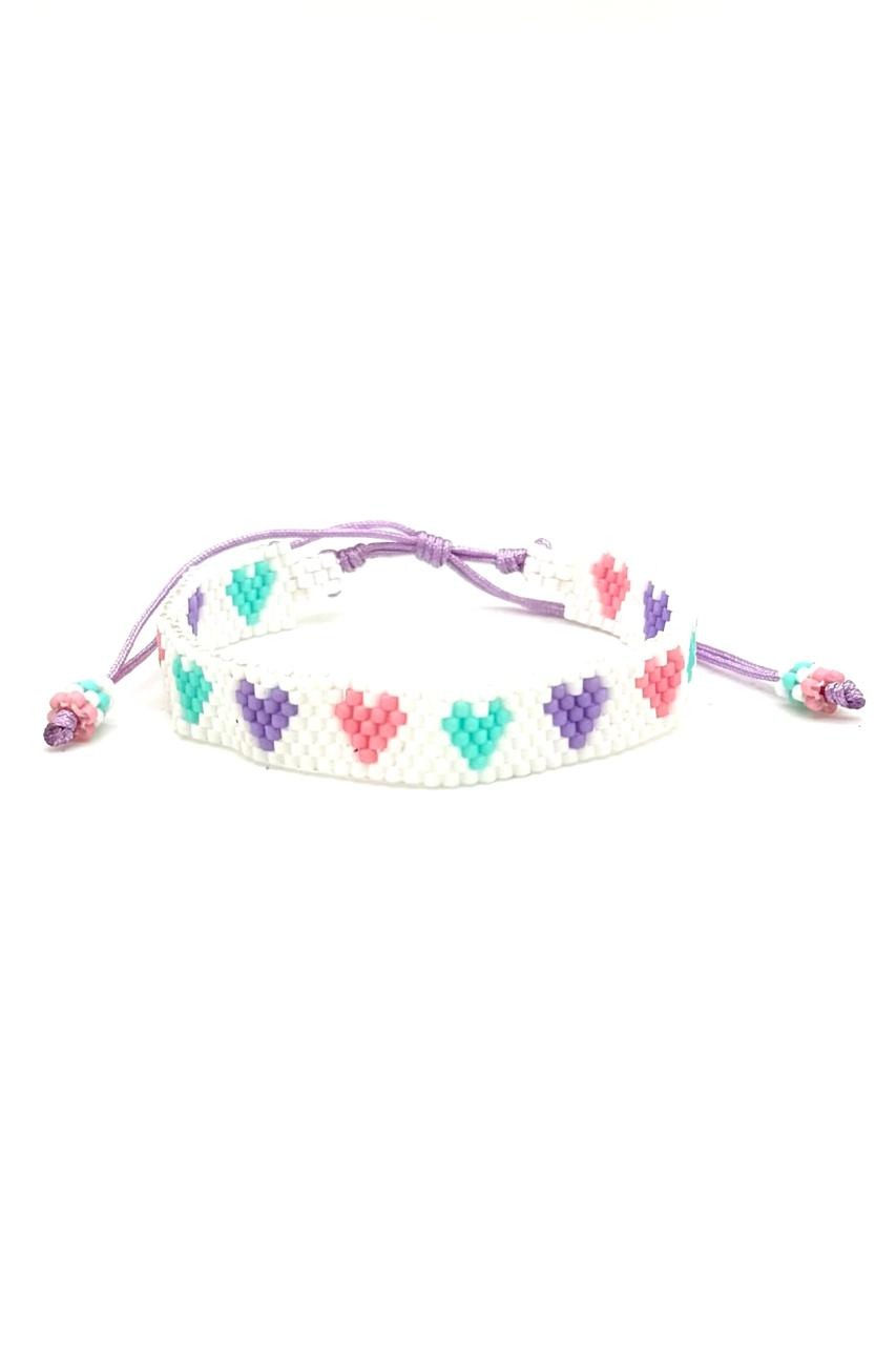 PULSERA MIYUKI CORAZONES