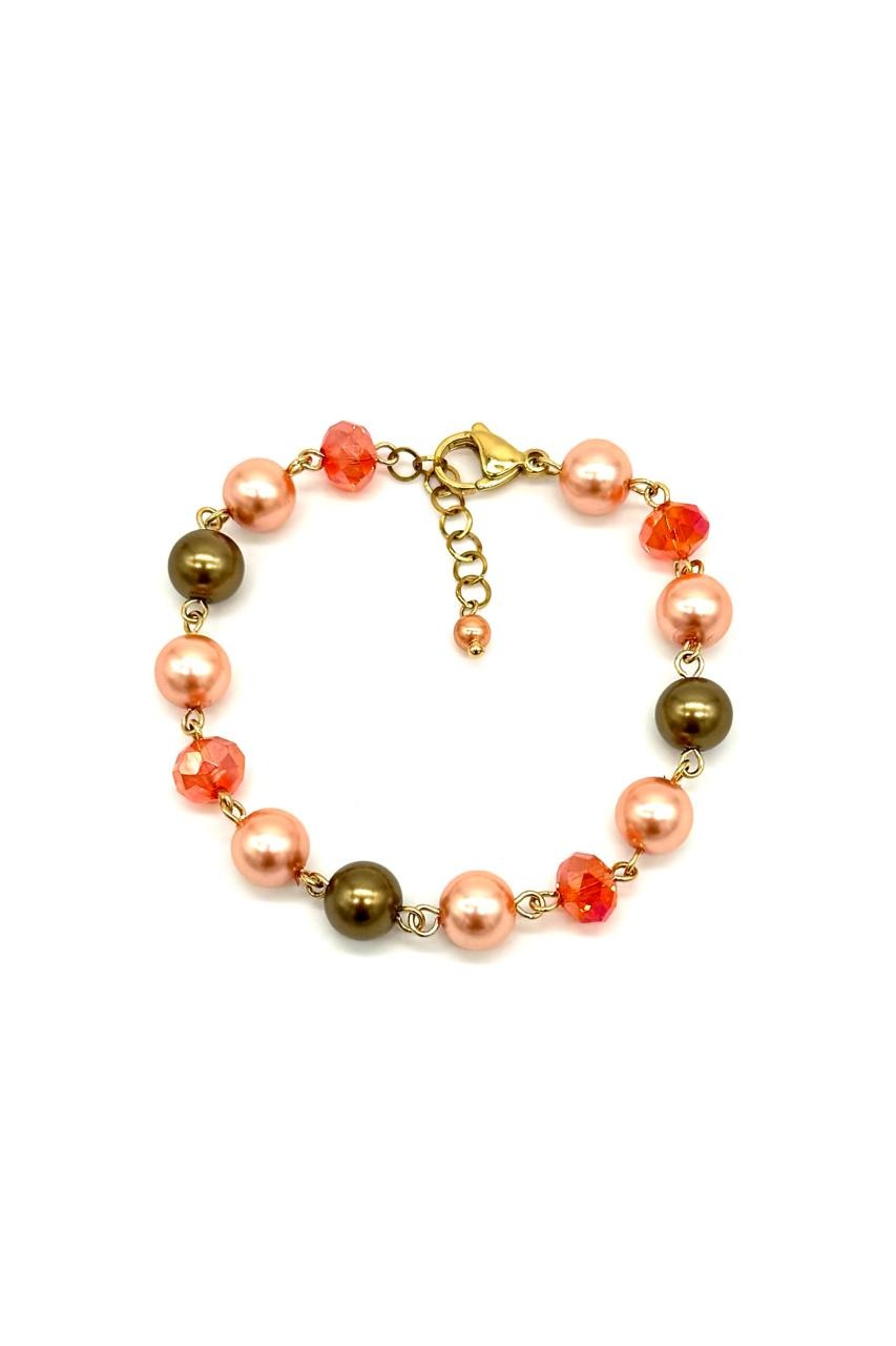 PULSERA CRITAL PERLA VIDRIO