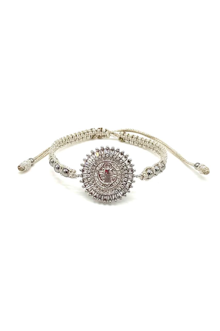 PULSERA SAN BENITO CRISTAL RODIO