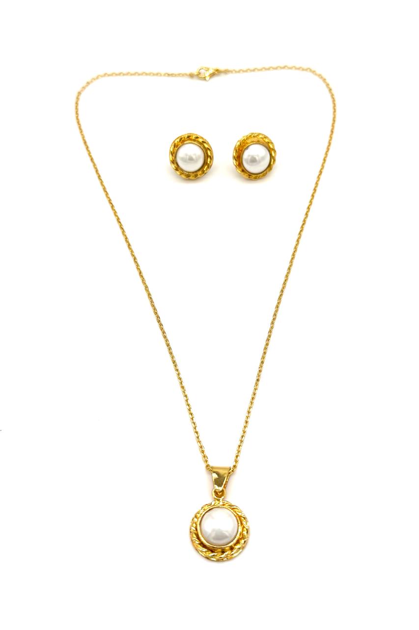 JUEGO PERLA BRONCE ORO