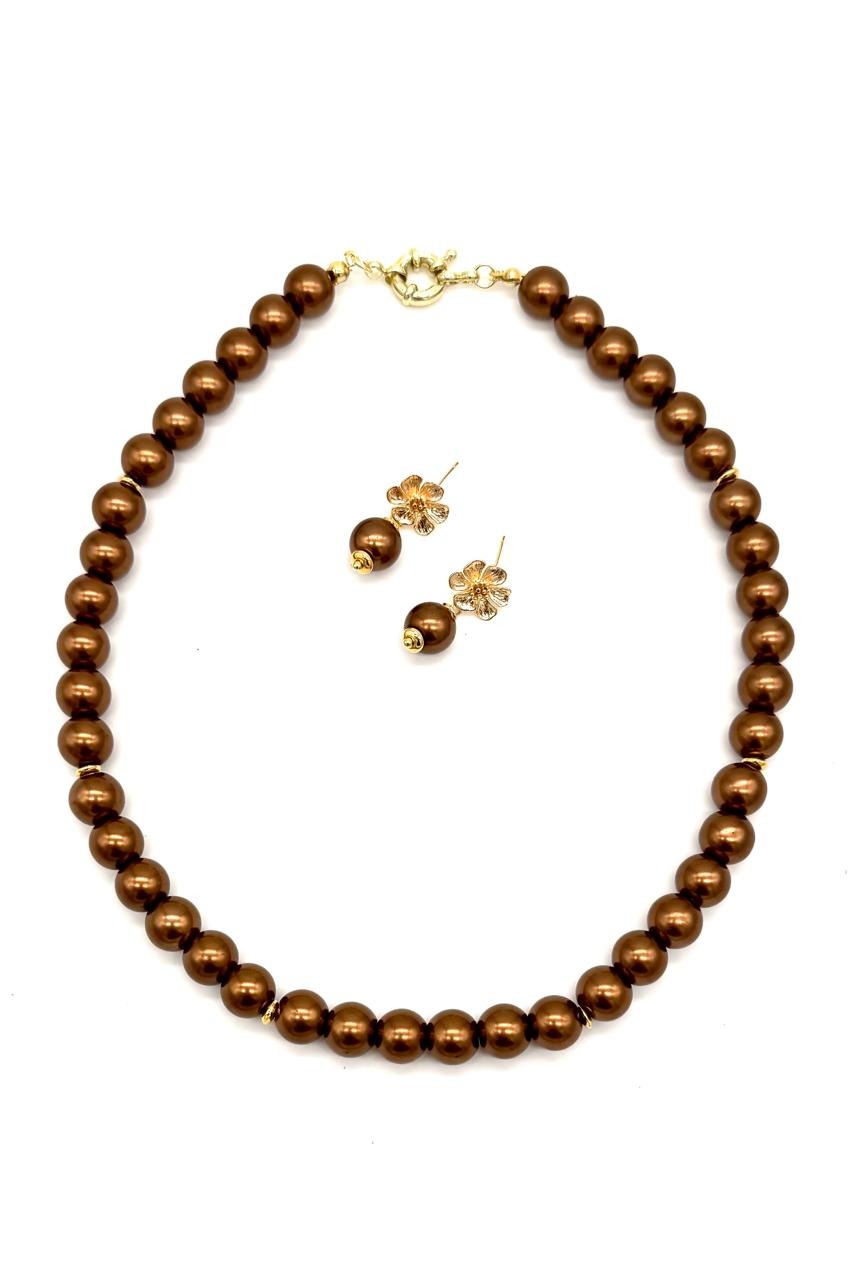 COLLAR PERLA VIDRIO TIMÓN