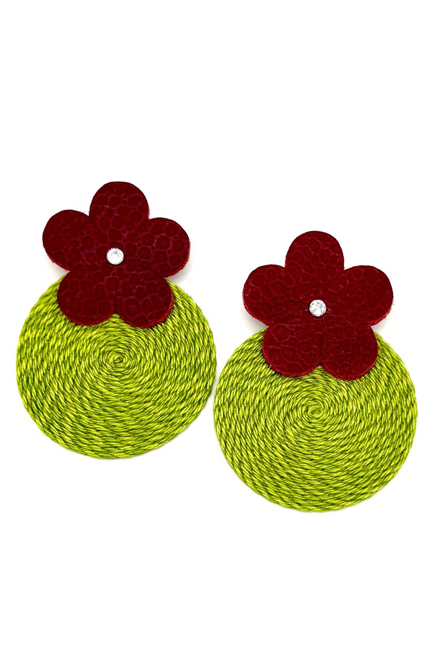 ARETES CUERO FIQUE ENGOMADO