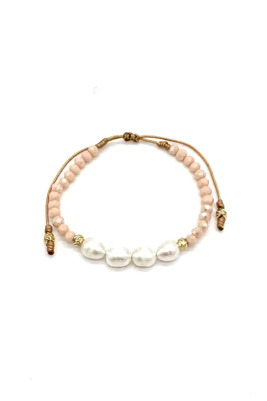 PULSERA CRISTALES PERLAS CULTIVADAS