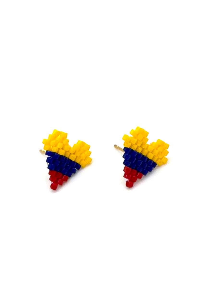 ARETES CORAZÓN COLOMBIA MIYUKI