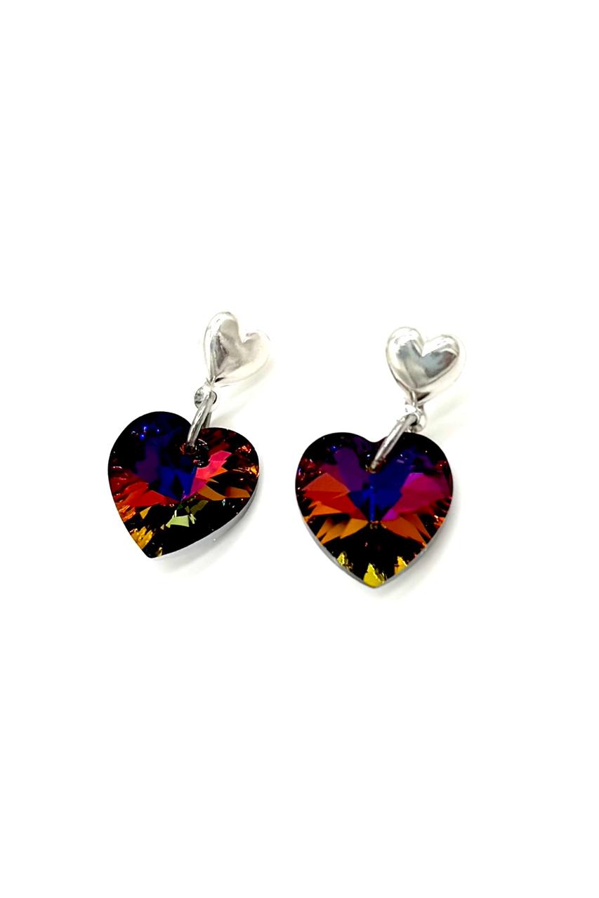 ARETES CORAZÓN PLATA SW