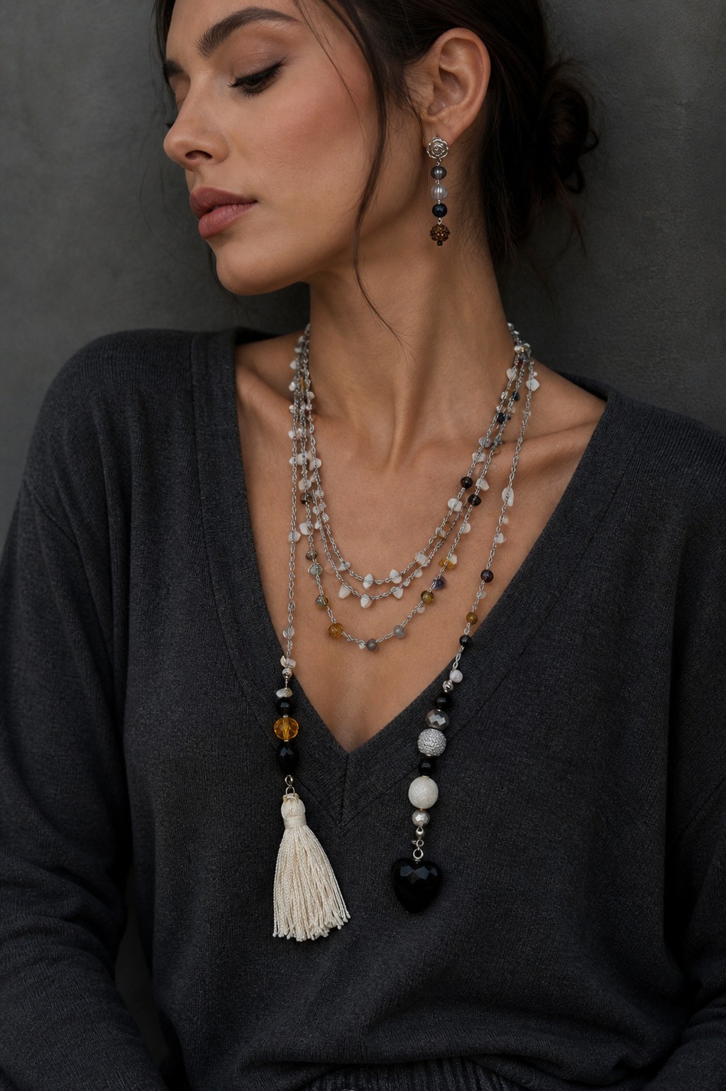 COLLAR 6 VUELTAS CROCHET