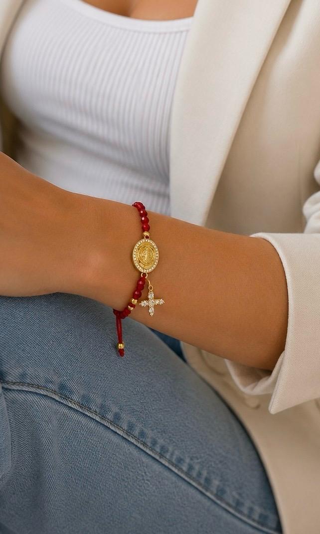 PULSERA TIPO ROSARIO SAN BENITO