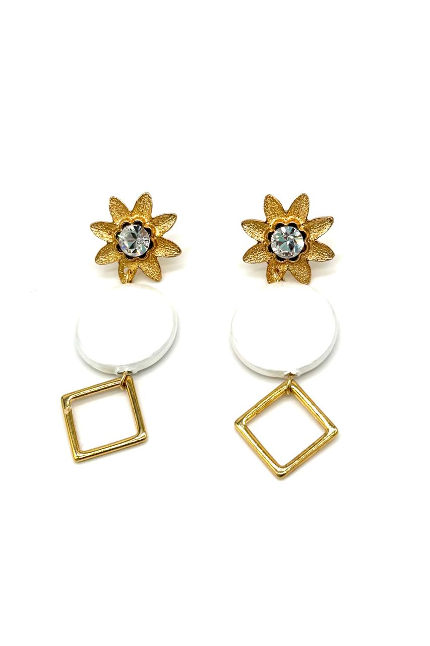 ARETES PERLA POLV O DE NÁCAR