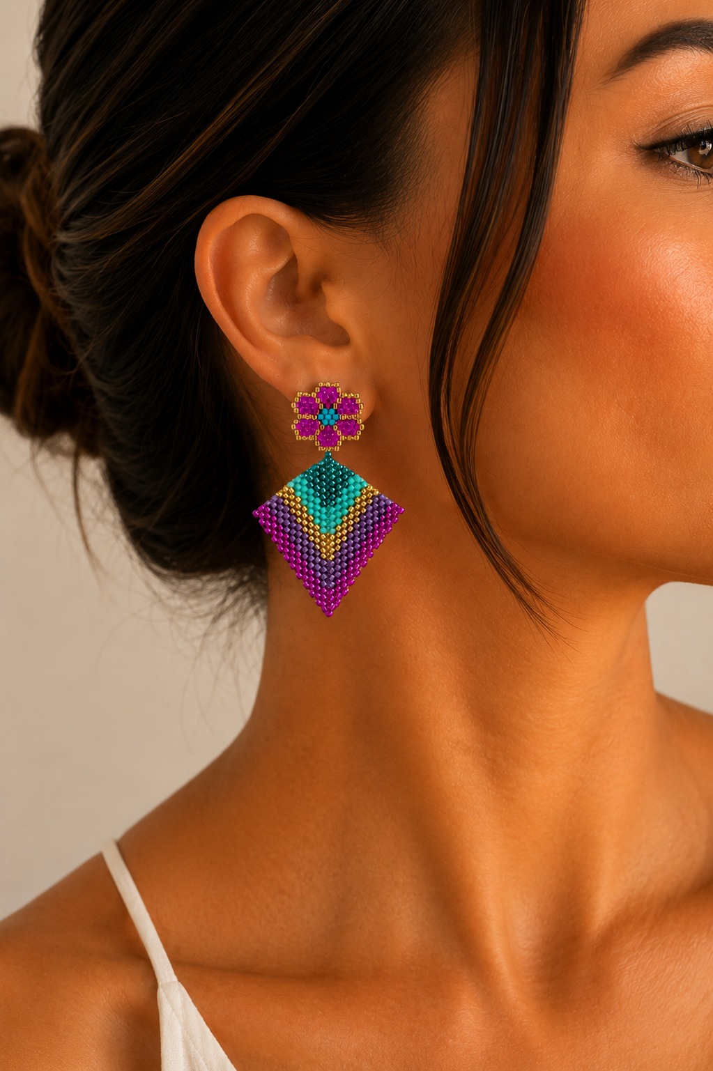 ARETES MIYUKI FLOR