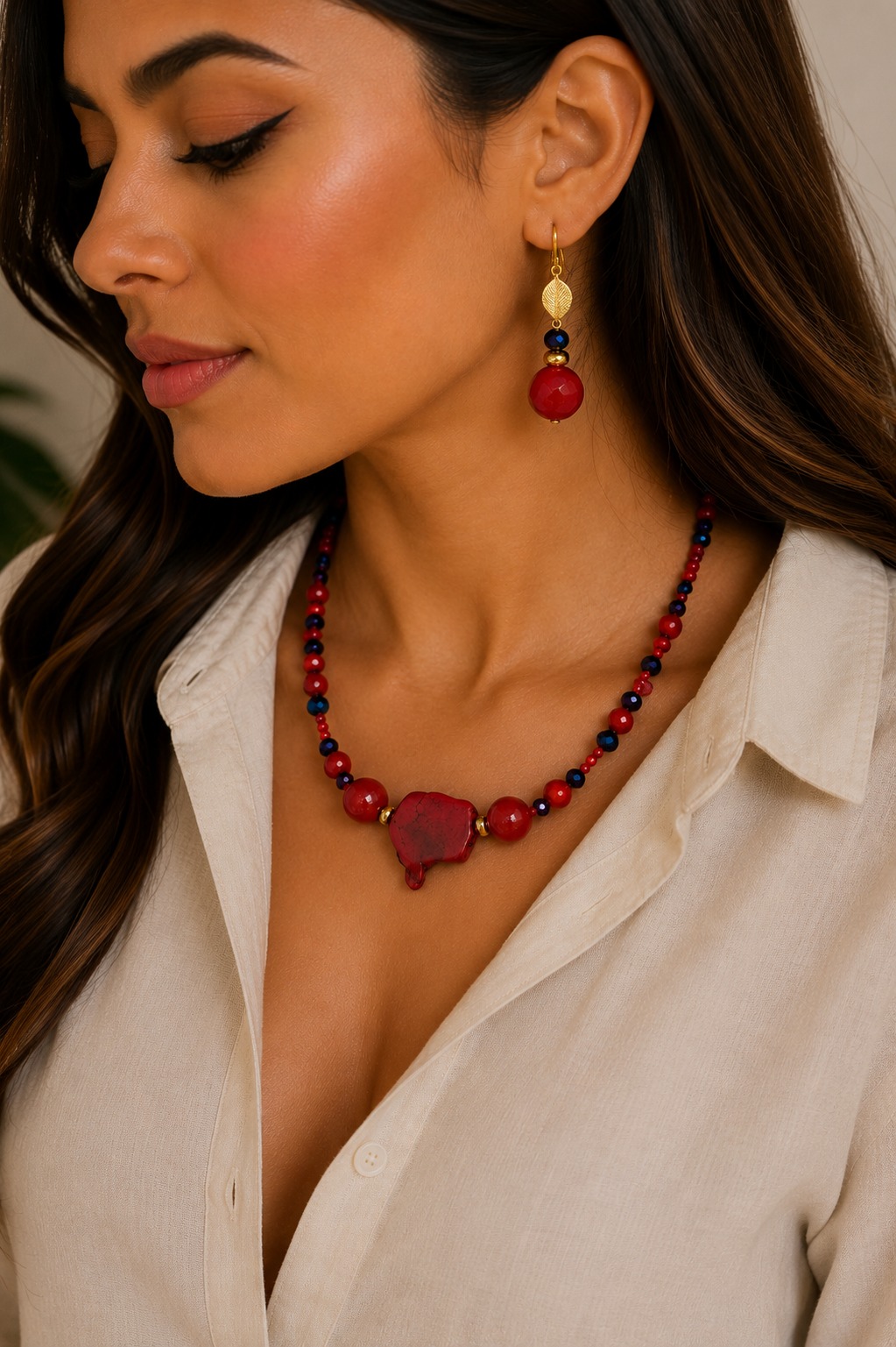 COLLAR FÓSIL CRISTAL