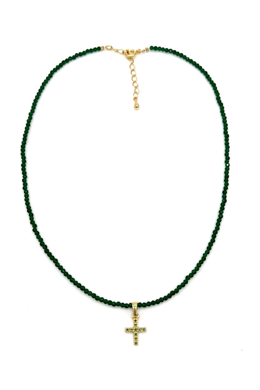 SHOKER VERDE ESMERALDA ORO LAMINADO 18K