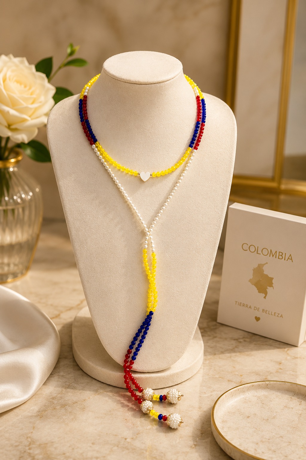 COLLAR CORAZÓN COLOMBIA