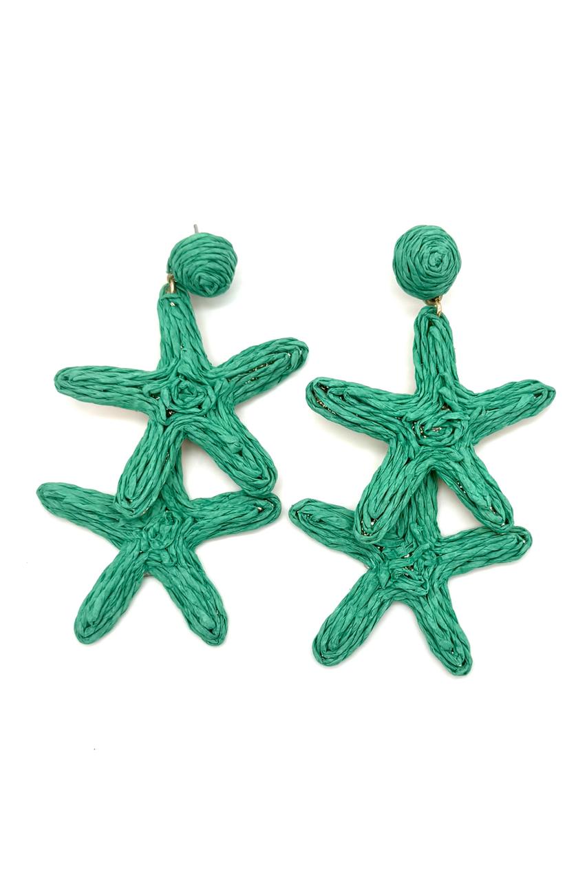 ARETES RAFIA  ESTRELLA