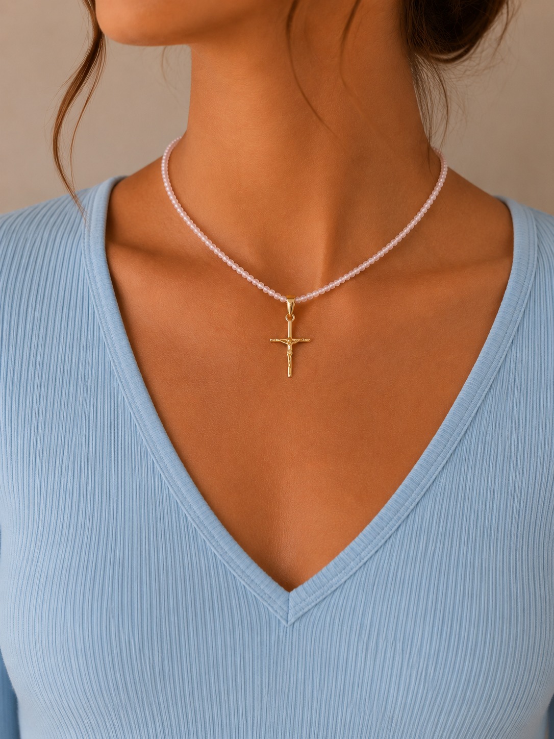 SHOKER CRISTO ORO LAMINADO 18K