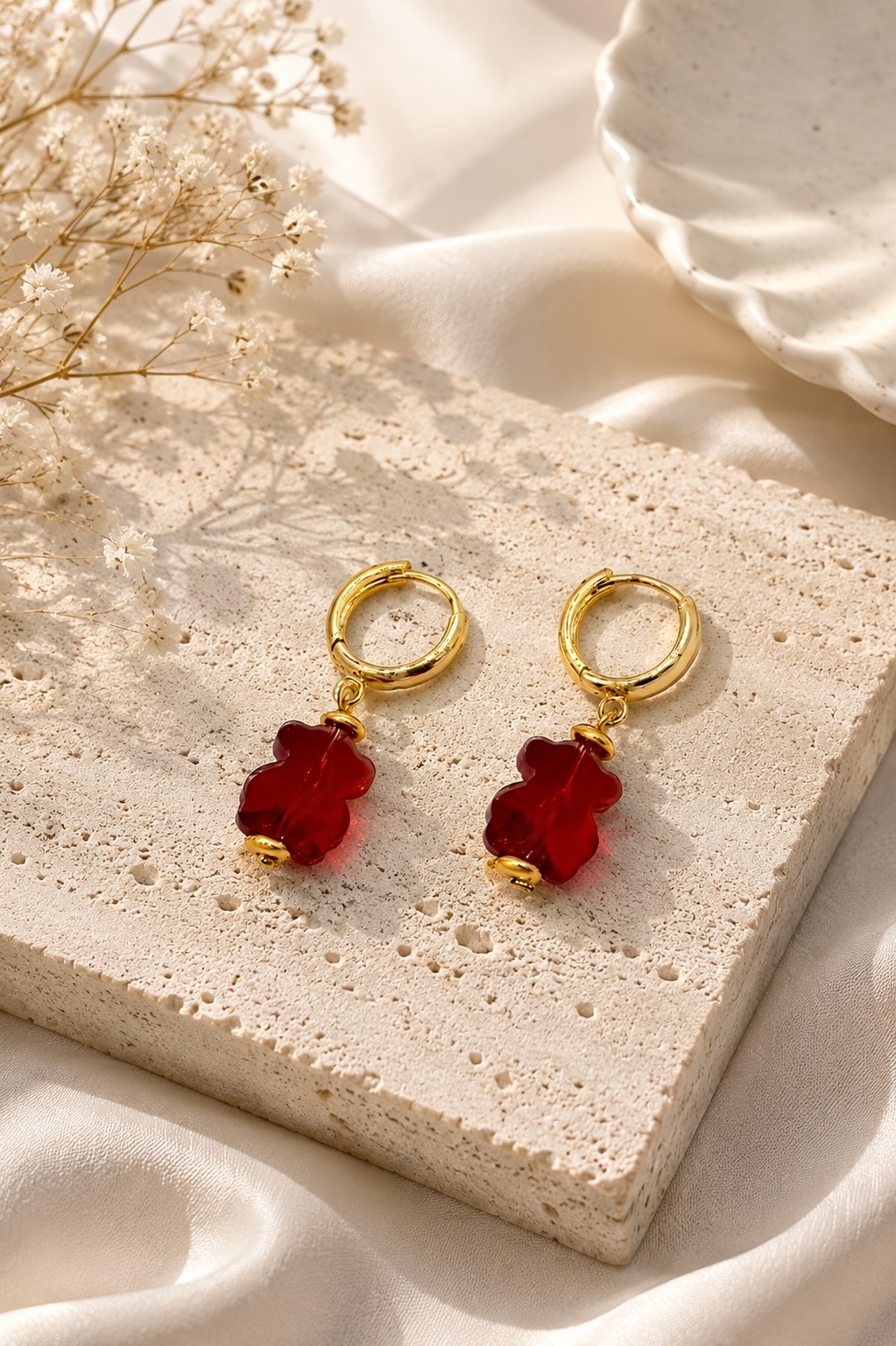 ARETES  CANDONGA OSO CRISTAL