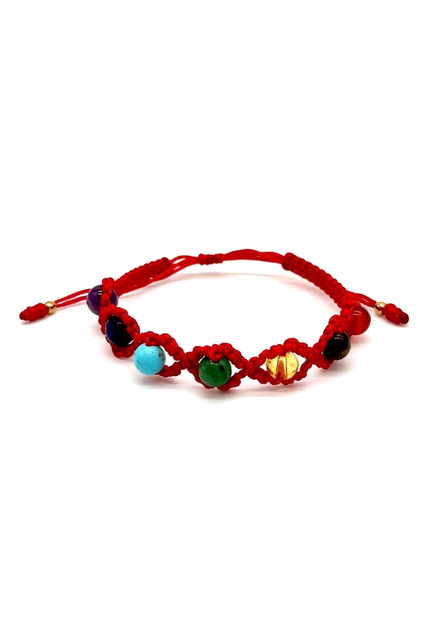 PULSERAS TEJIDAS 7 CHAKRAS