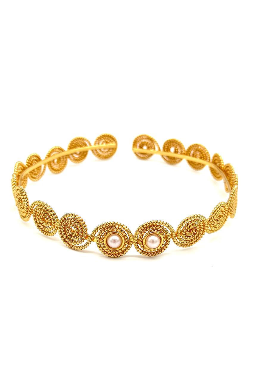 GARGANTILLA ESPIRAL BRONCE ORO