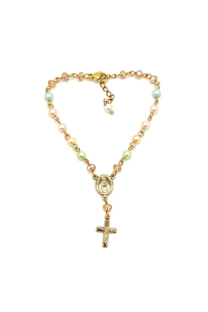 PULSERA DENARIO PERLA POLVO DE NÁCAR