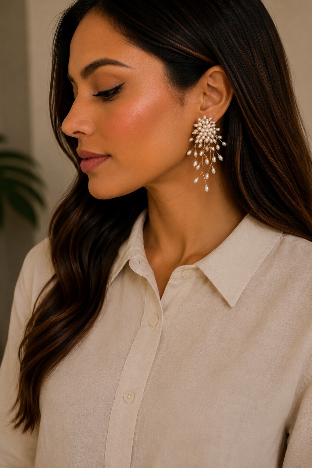 ARETES ALAMBRISMO PERLAS